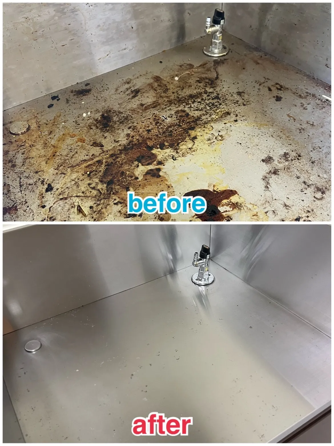 🧼✨ ガスコンロ台・シンクのクリーニング Before → After!