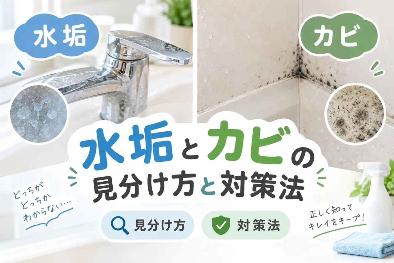 水垢とカビの見分け方と対策法