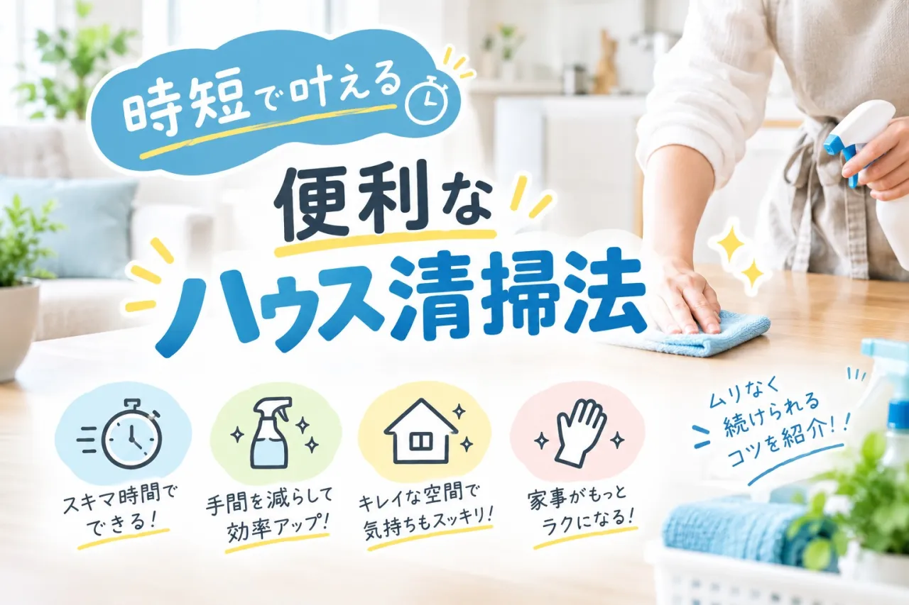 時短で叶える便利なハウス清掃法