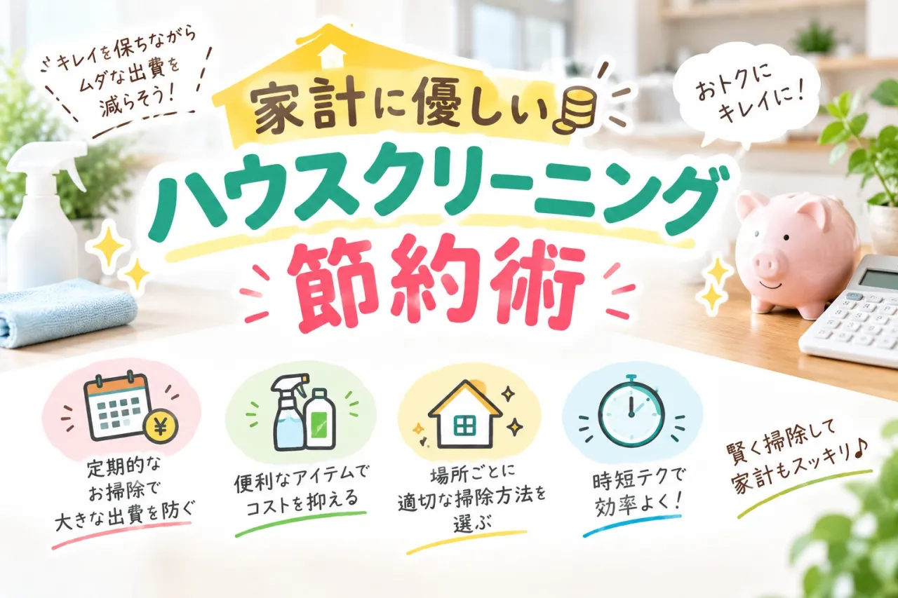家計に優しいハウスクリーニング節約術